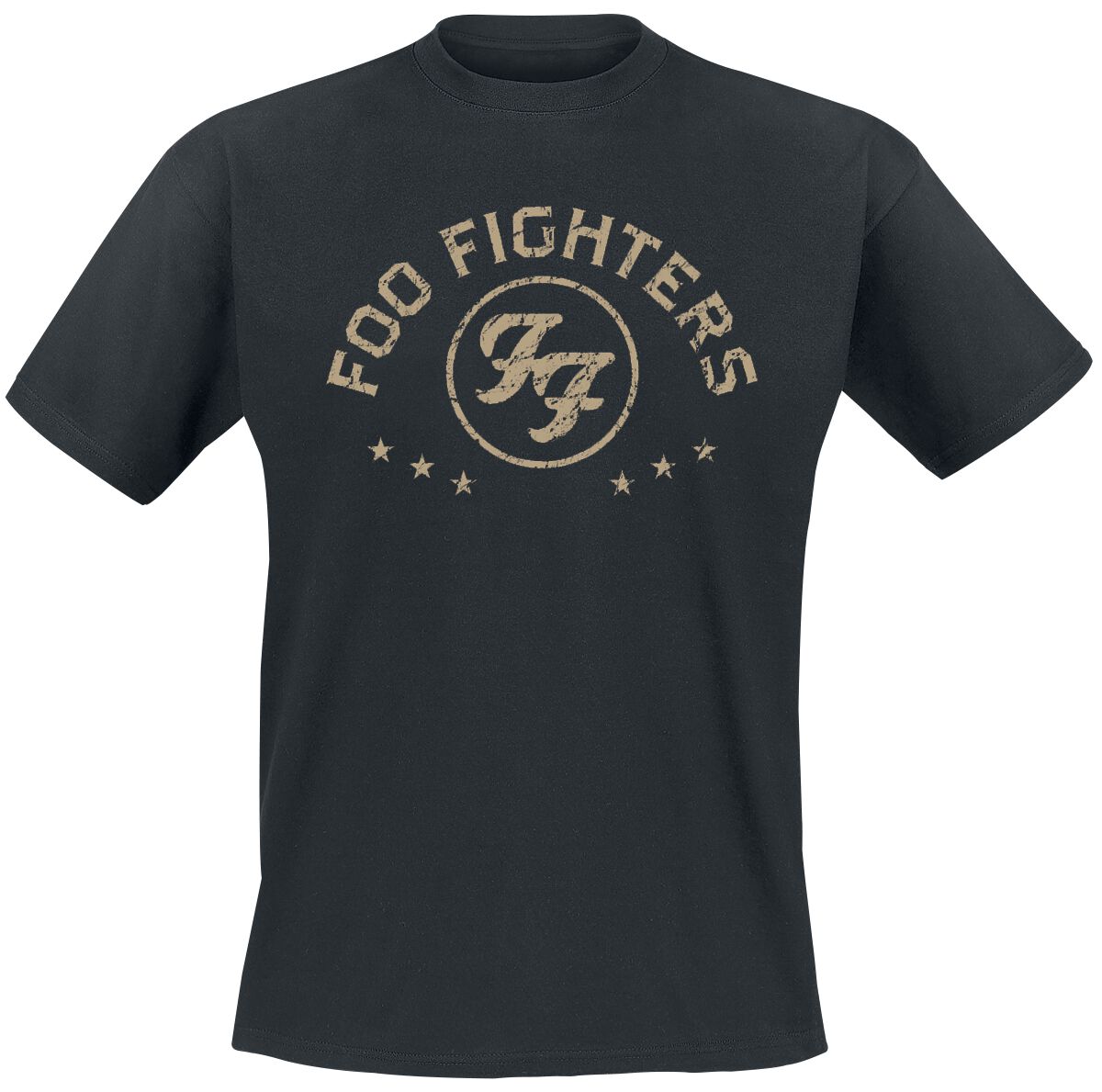 Image of Foo Fighters Arched Star T-Shirt schwarz
