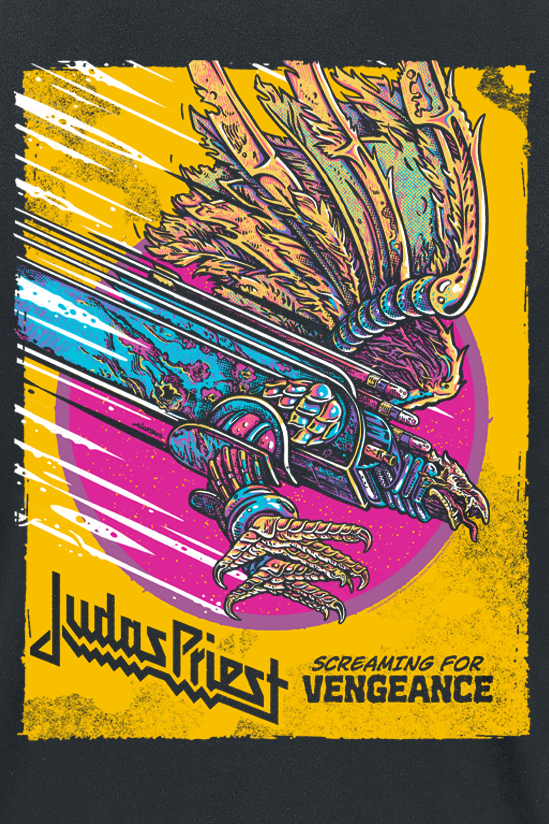 Judas Priest SFV Comic Cover T-Shirt schwarz