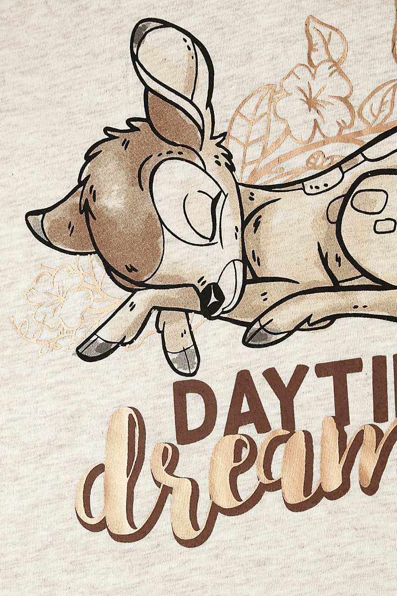 Bambi Daytime Dreaming Schlafanzug braun beige
