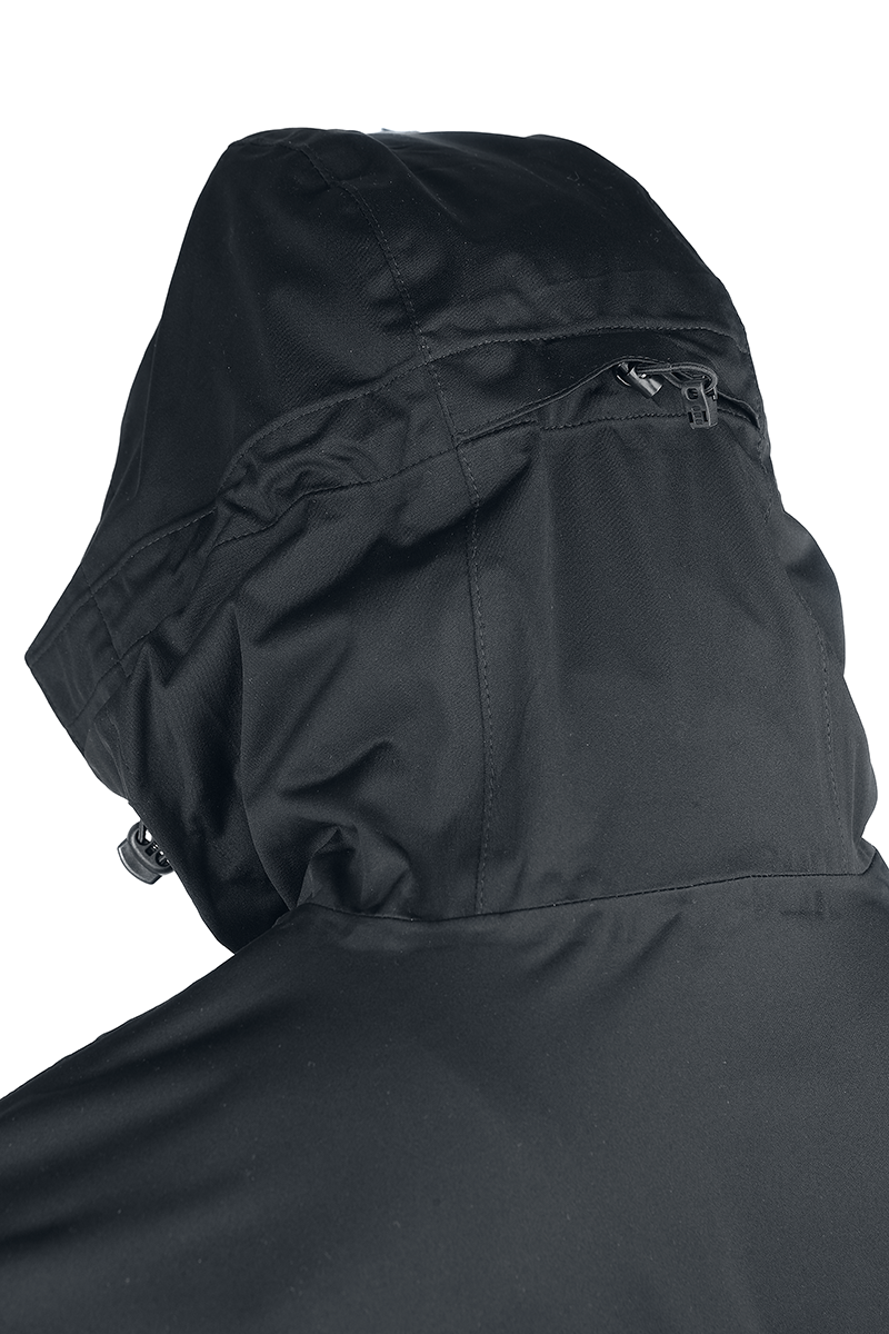 4068143377355 - Herren Allweather Jacket Kapuzenjacke schwarz in S