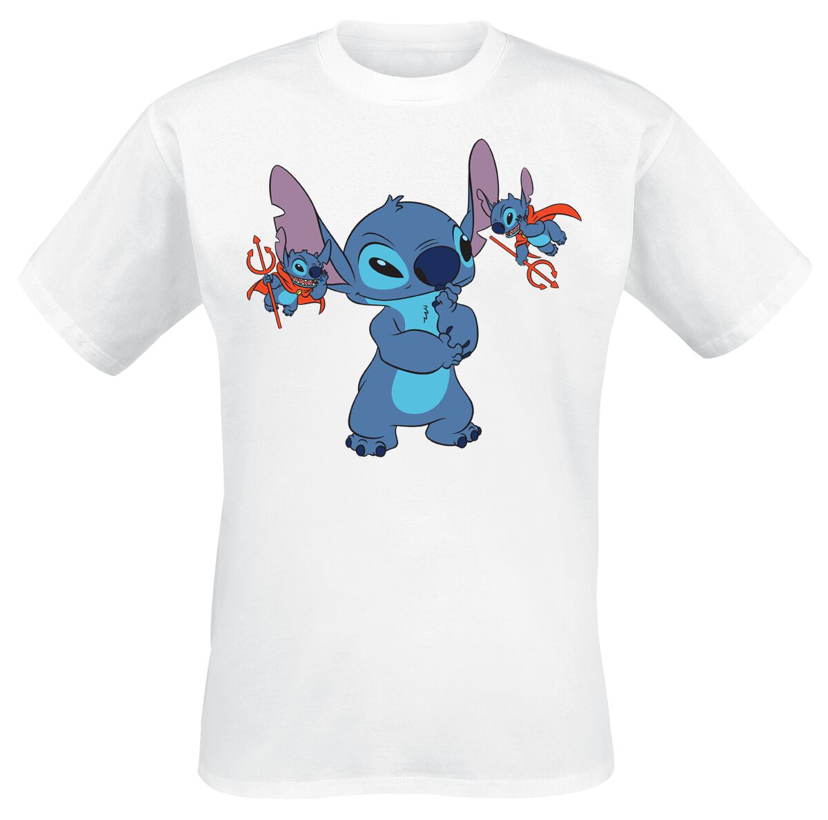 Image of Lilo and Stitch Little Devils T-Shirt weiß