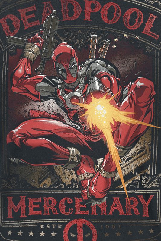 Filme & Serien Superheroes Mercenary | Deadpool T-Shirt