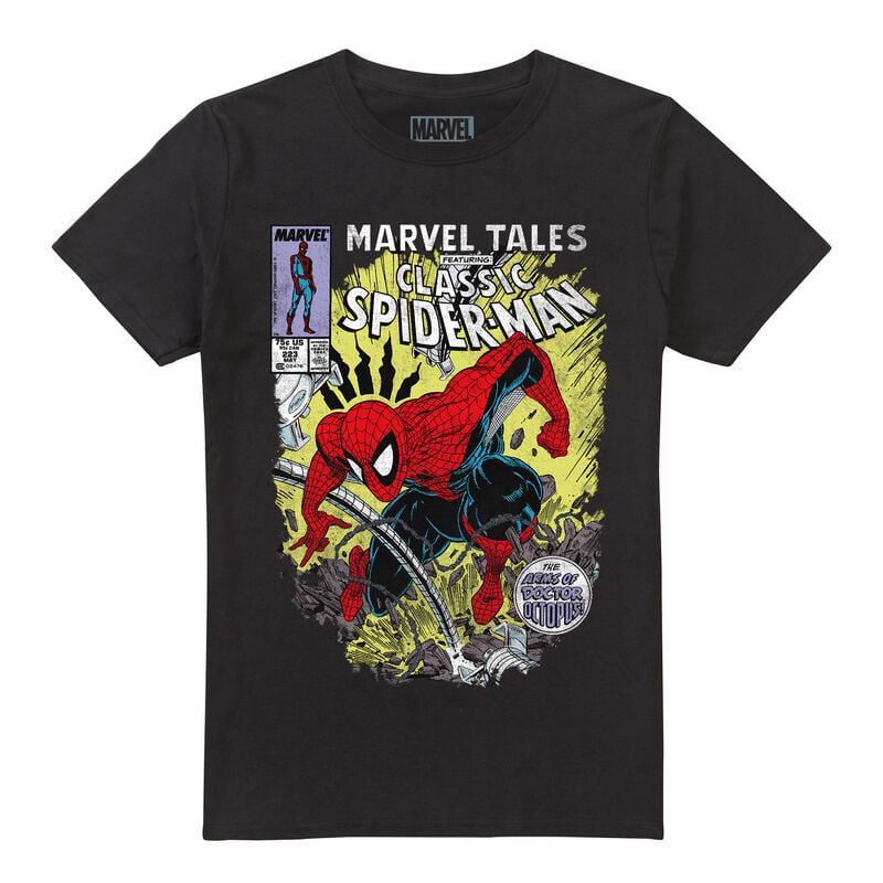 Spider-Man - Disney T-shirt - Comic Battle - S tot 5XL - zwart