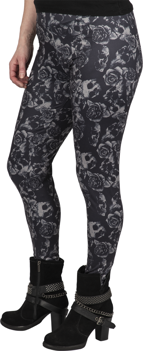Thumbnail - Black Premium by EMP Skull & Roses Leggings schwarz in M
