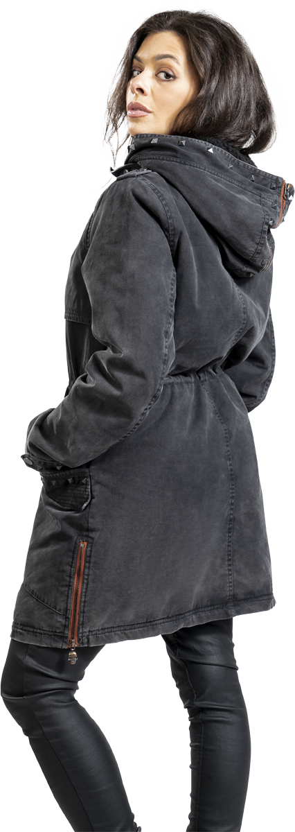 Thumbnail - Rock Rebel by EMP Rock me hard Übergangsjacke grau in XL