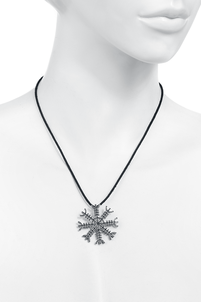 etNox hard and heavy Eagershelm Halskette silberfarben