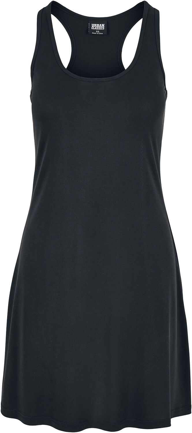 Levně Urban Classics Dámské krátké modalové šaty s racerback ramínky Šaty černá