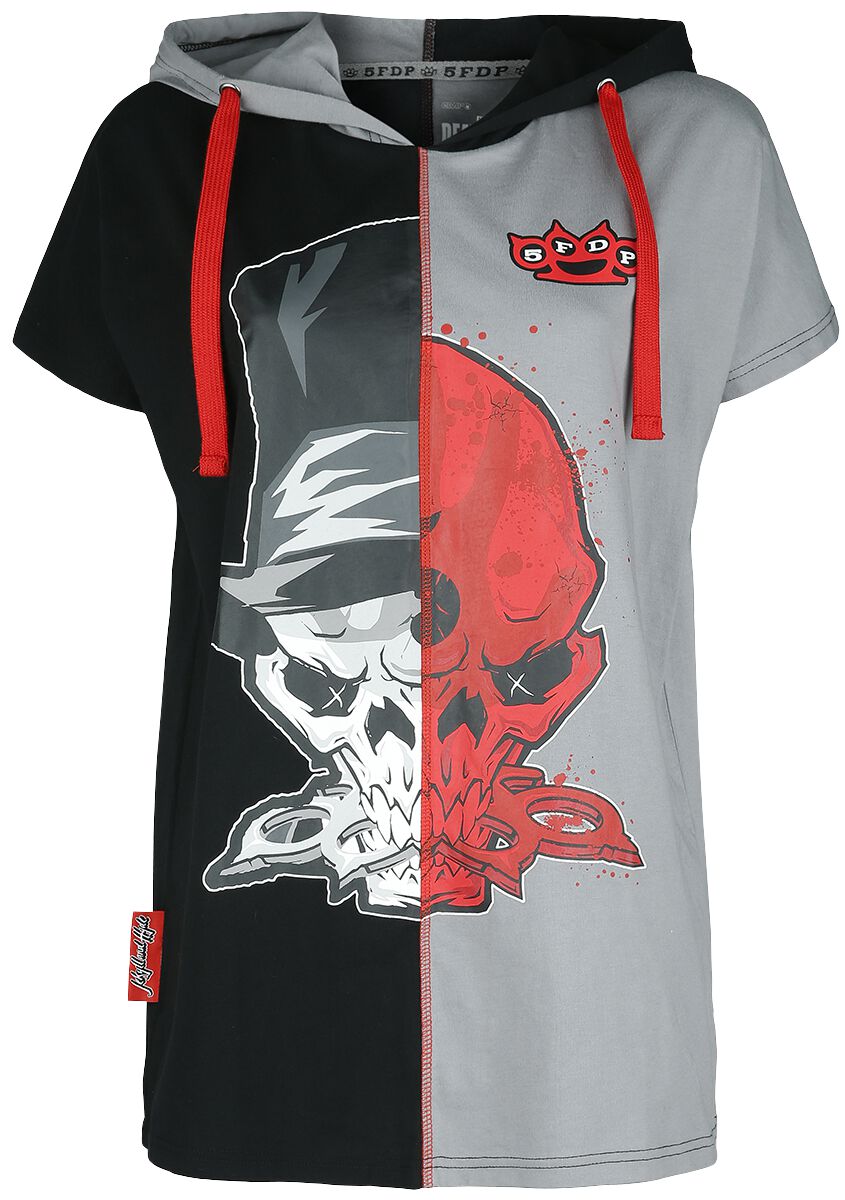 Levně Five Finger Death Punch EMP Signature Collection Dámské tričko šedá/cervená