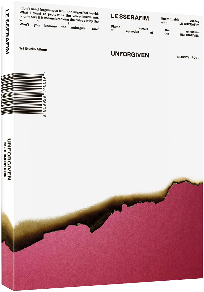 CD de LE SSERAFIM - Unforgiven (Bloody Rose) - pour Unisexe - Standard