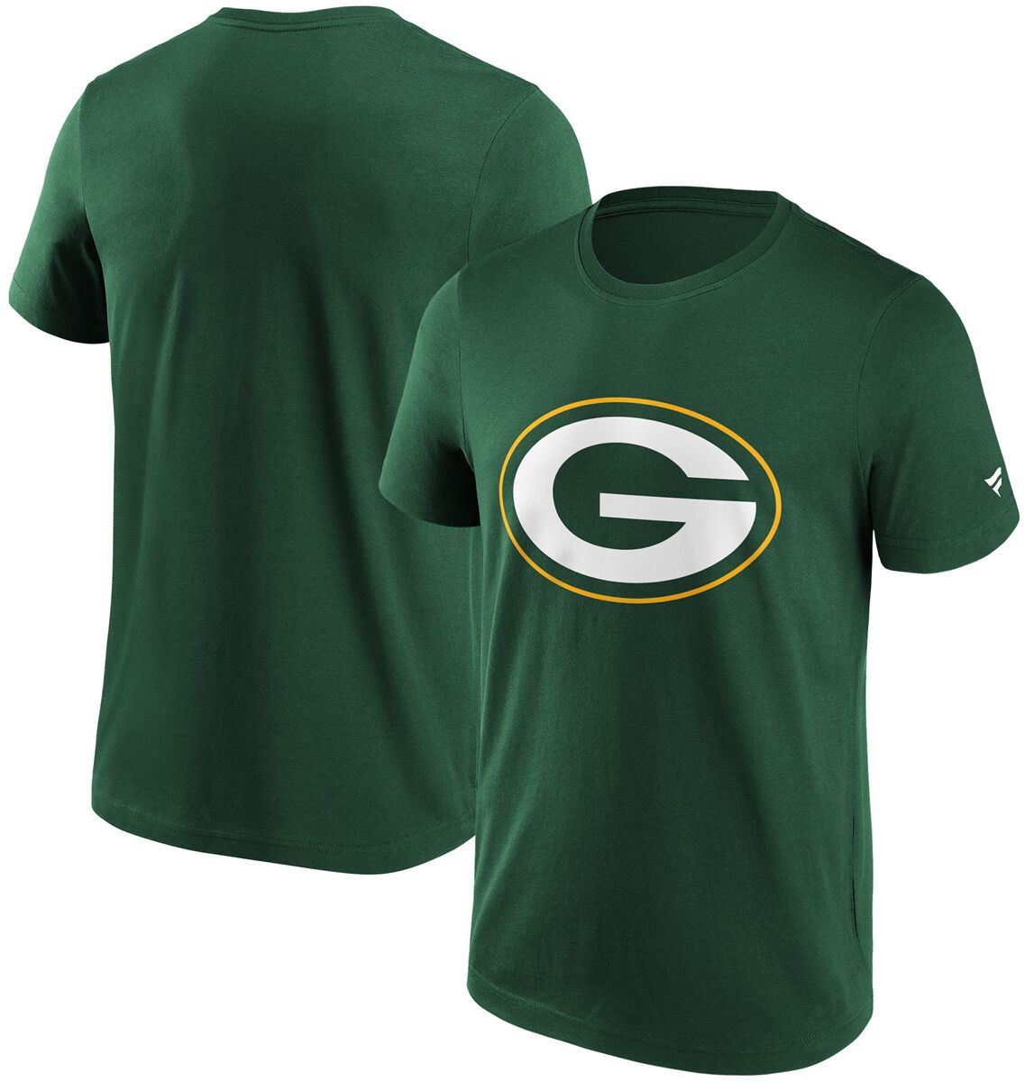 Fanatics T-Shirt - Green Bay Packers Logo - S bis XL - für Männer - Größe S - dunkelgrün