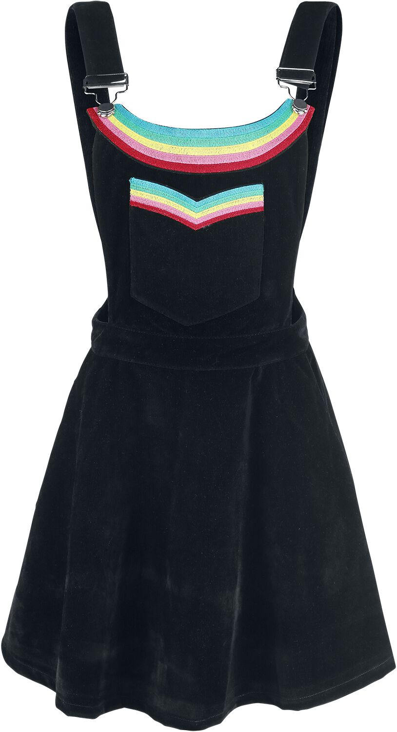 Robe courte de Jawbreaker - Robe Double Rainbow - S à XL - pour Femme - noir