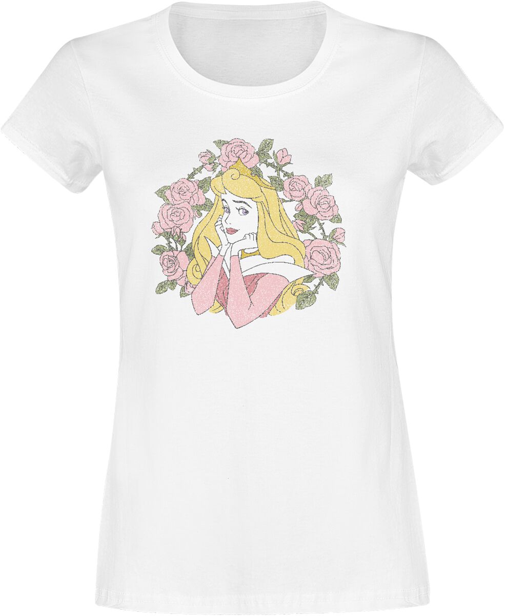Sleeping Beauty Roses T-Shirt white