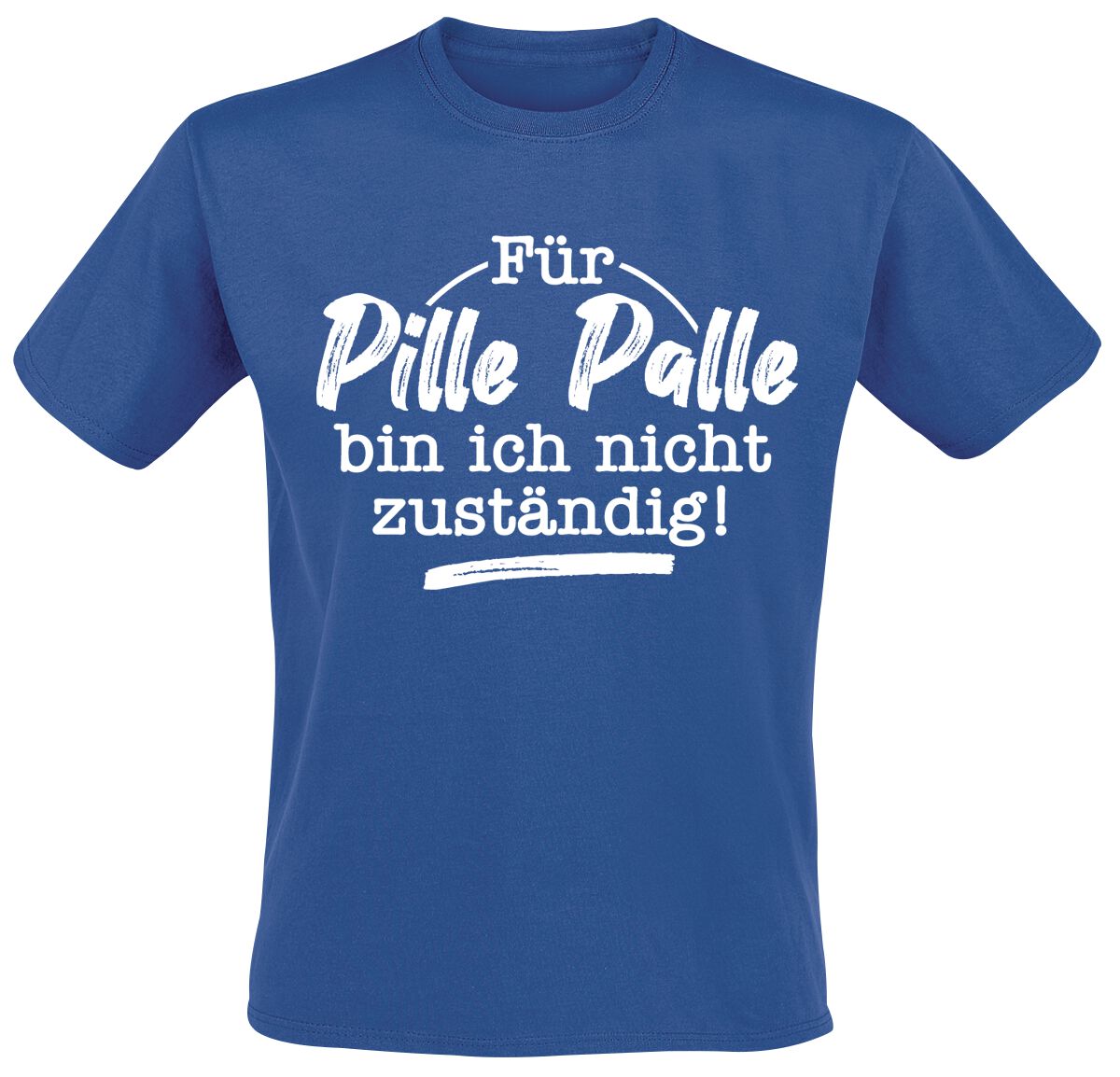 Sprüche T-Shirt – Pille Palle – S bis 3XL – für Männer – Größe 3XL – blau