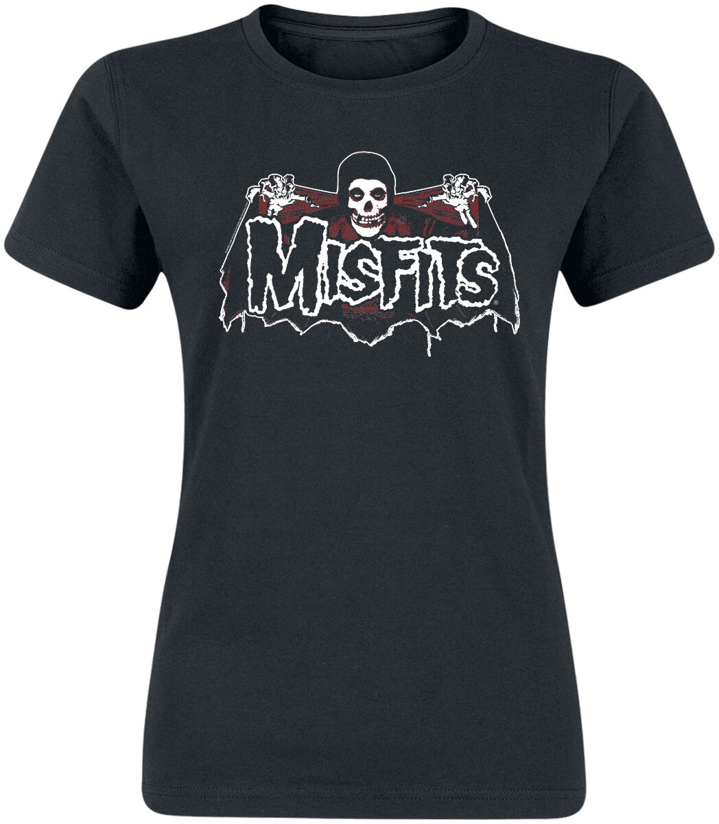 Misfits T-Shirt - Batfiend - S bis XXL - für Damen - Größe S - schwarz  - Lizenziertes Merchandise!