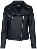 Ladies Faux Leather Biker Jacket, Urban Classics, Übergangsjacke