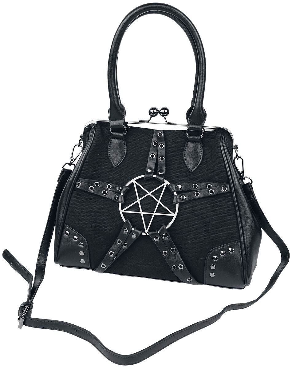 Banned Alternative - Gothic Handtasche - Pentagram - für Damen - schwarz