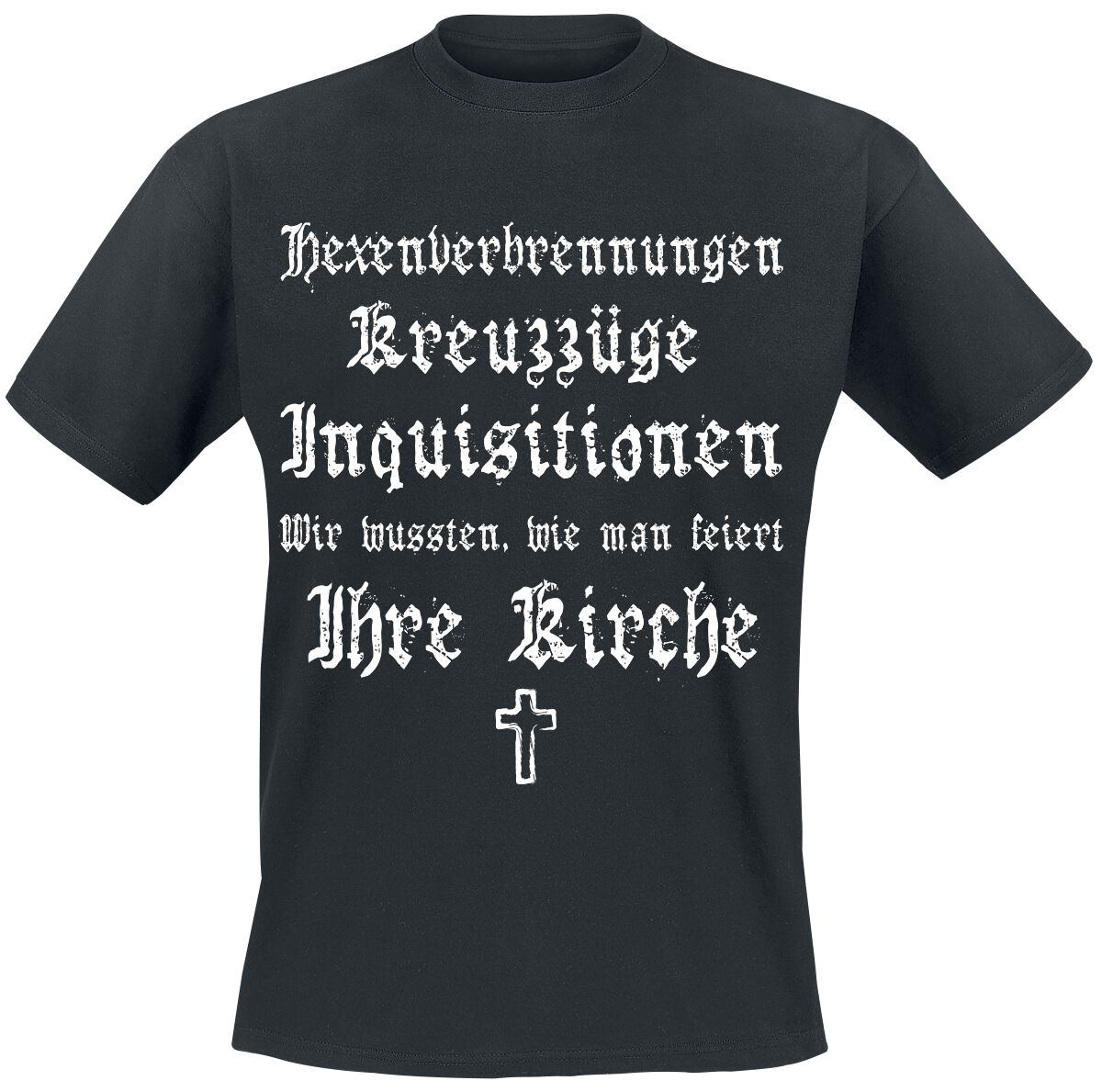 Sprüche T-Shirt – Ihre Kirche – M bis XXL – für Männer – Größe XXL – schwarz Sprüche T-Shirt – Ihre Kirche – M bis XXL – für Männer – Größe XXL – schwarz
