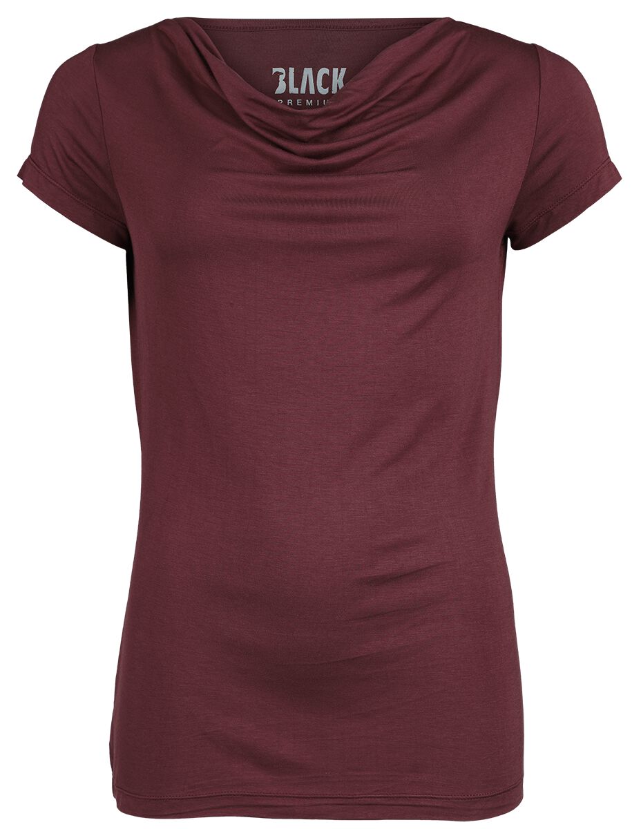 Black Premium by EMP T-Shirt - T-Shirt Emma - S bis XXL - für Damen - Größe XL - dunkelrot