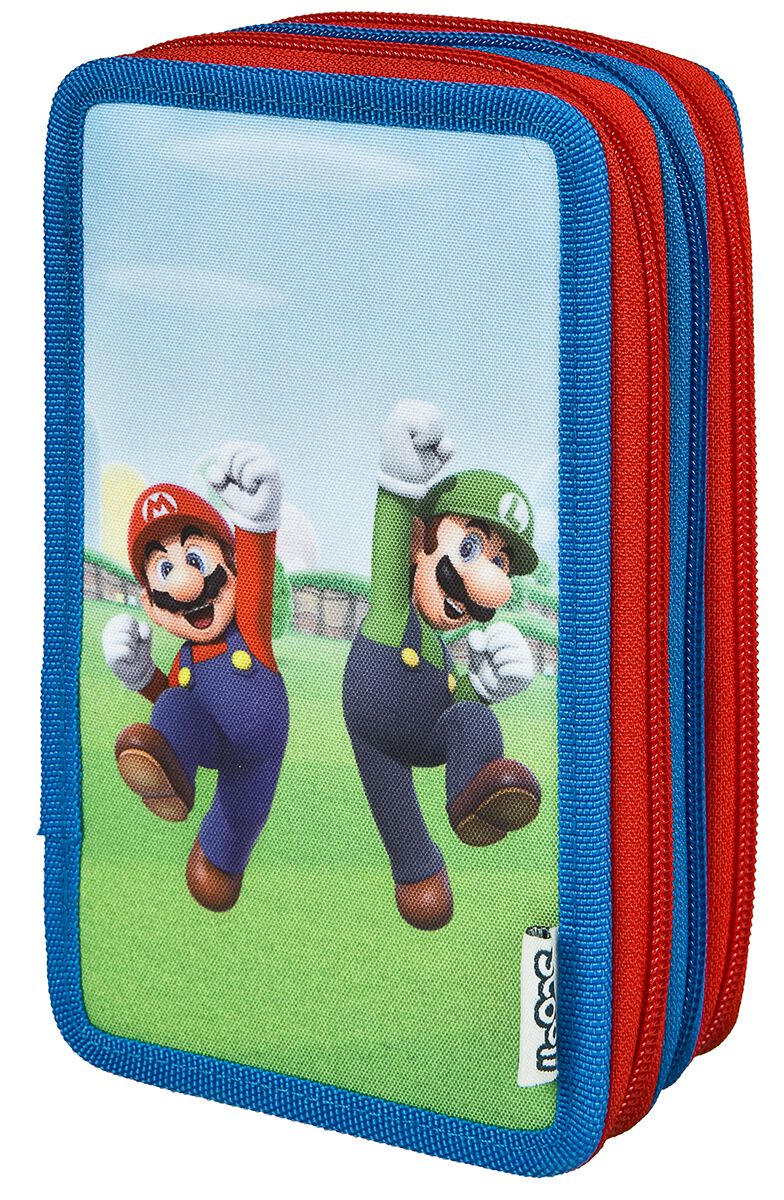 Super Mario Mario und Luigi Tripledecker Etui multicolor