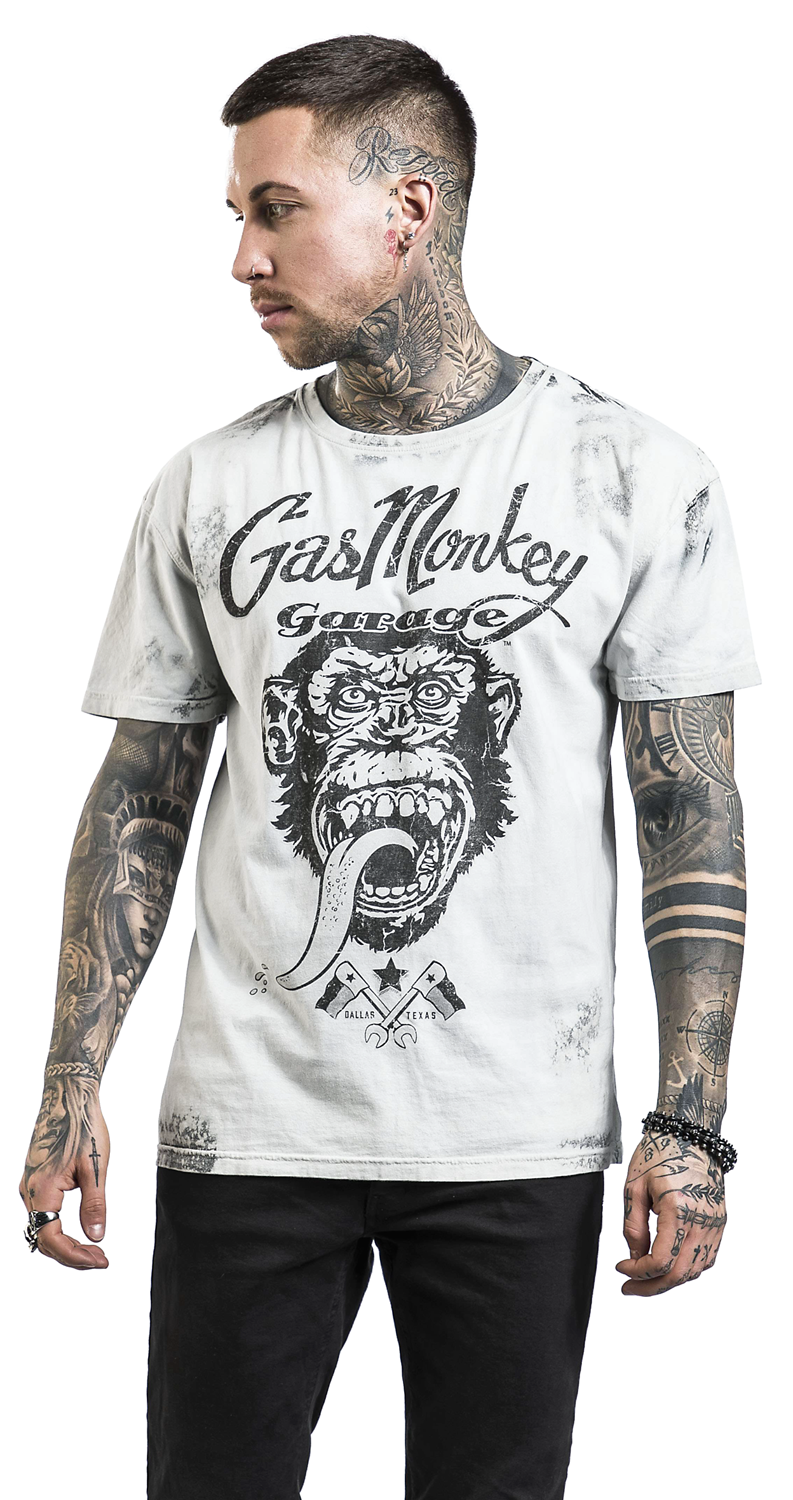 Gas Monkey Garage Dallas Texas T-Shirt grau - 26.68% Rabatt