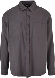 Solid Flanell Shirt, Urban Classics, Langarmhemd