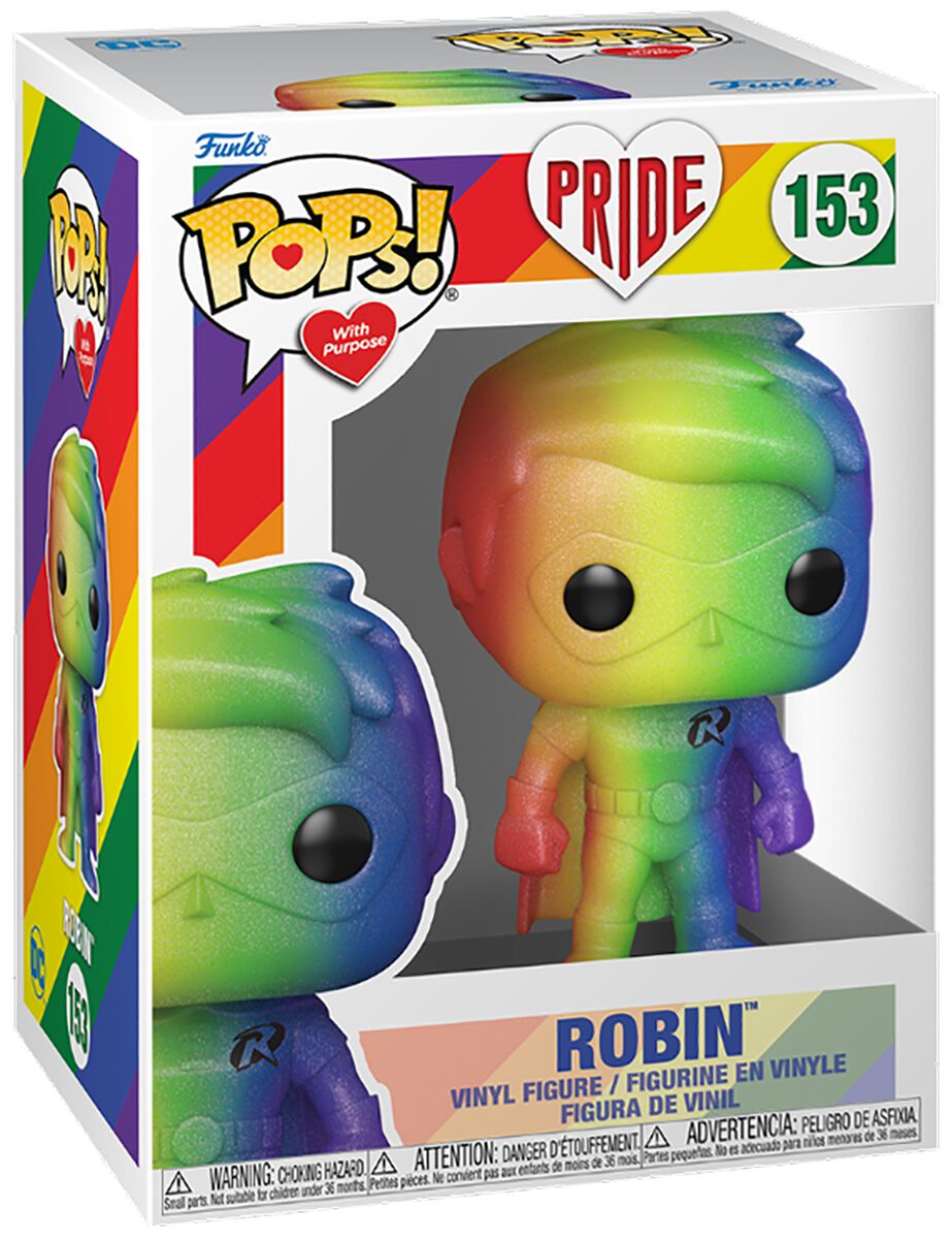 Batman Pride 2022 - Robin (Rainbow) Vinyl Figur 153 Funko Pop! multicolor