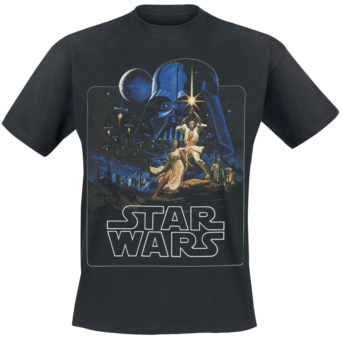 Episode 4 Eine Neue Hoffnung Classic Poster T-Shirt schwarz von Star Wars