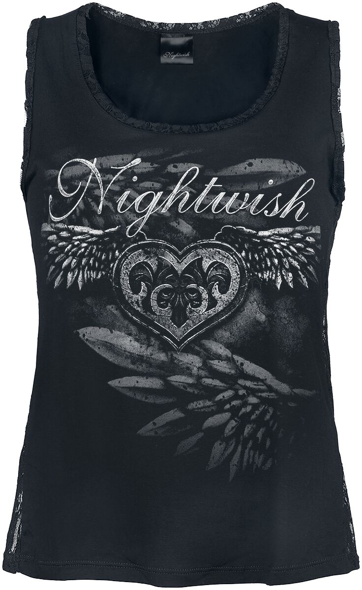 Nightwish - Gothic Tank-Top - Stone Angel - S bis XXL - für Damen - Größe XXL - schwarz  - EMP exklusives Merchandise!