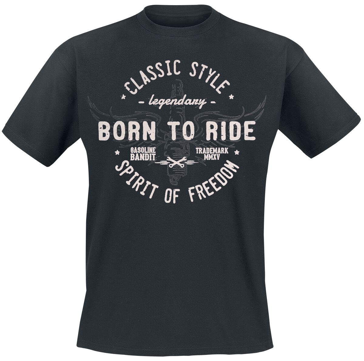 Born To Ride T-Shirt schwarz von Gasoline Bandit