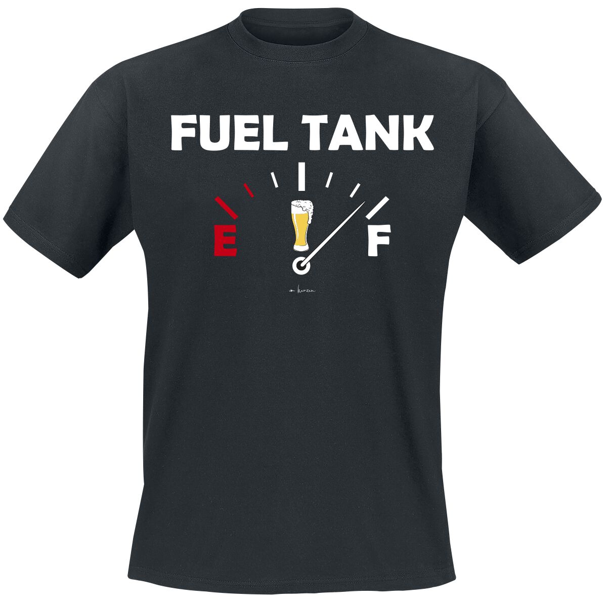 Alcohol & Party Fuel Tank T-Shirt black