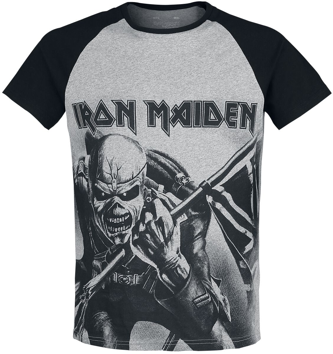 Image of Iron Maiden EMP Signature Collection T-Shirt hellgrau meliert/schwarz