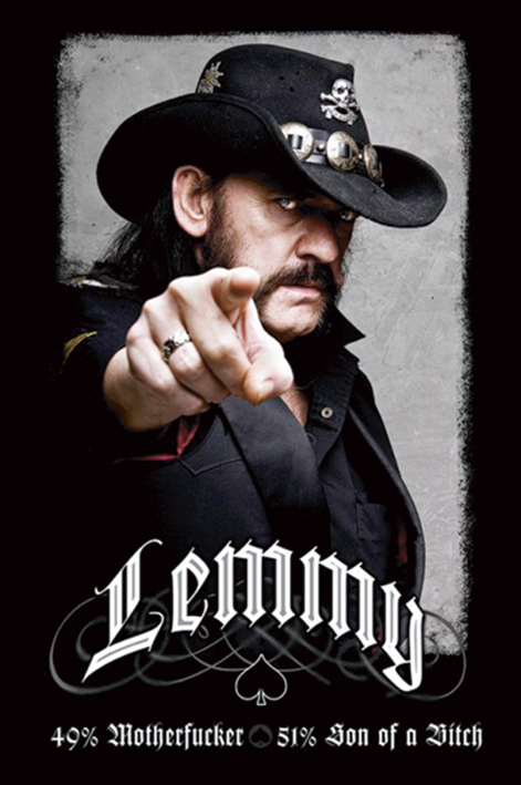 Motörhead - Lemmy Kilmister - 49% Mofo - Poster - multicolor