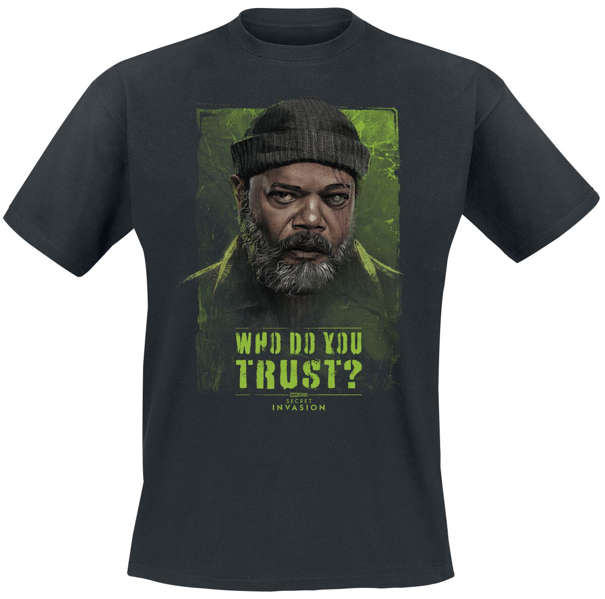 Secret Invasion Who Do You Trust? Nick Fury T-Shirt schwarz in XXL