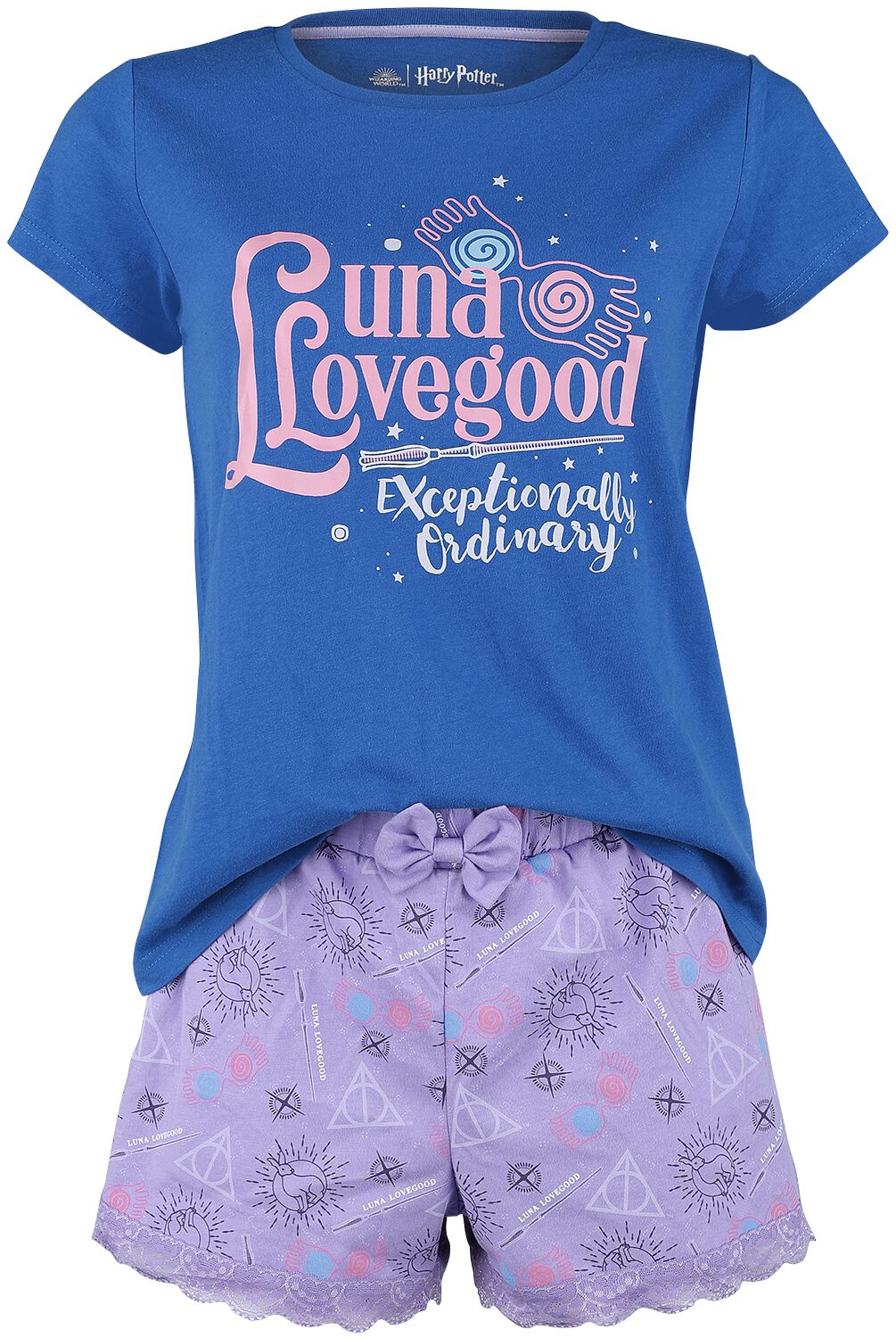 Pyjama de Harry Potter - Luna Lovegood - XS - pour Femme - multicolore