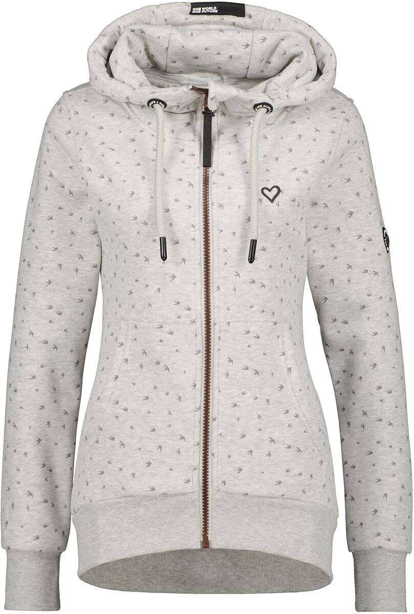 Sweat-shirt à capuche de Alife and Kickin - YasminAK B Sweatjacket - XS à S - pour Femme - gris