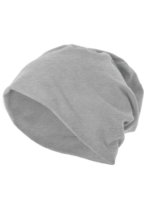 Bonnet  de Build Your Brand - Jersey Beanie - pour Unisexe - gris chiné