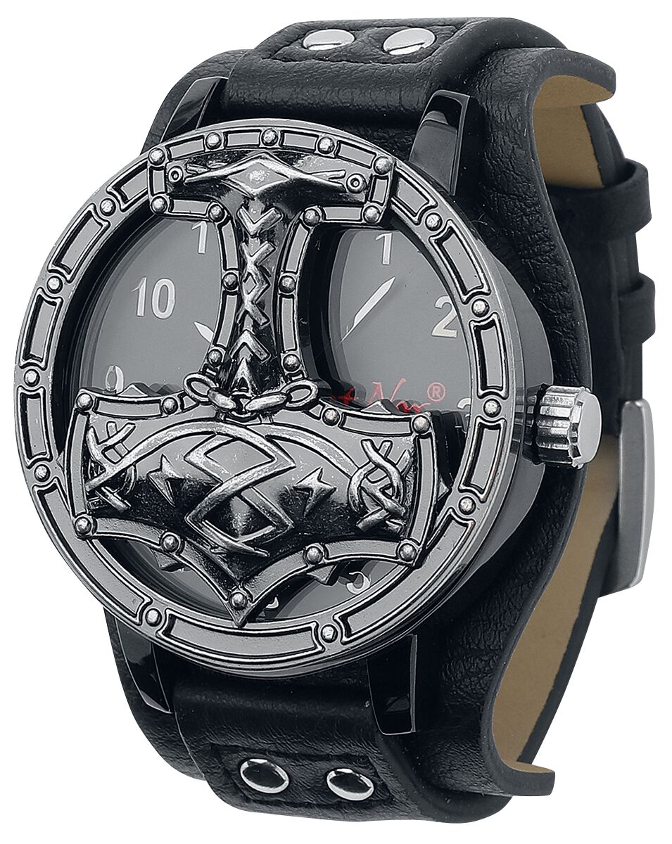 Levně Náramkové hodinky etNox Thorovo kladivo Náramkové hodinky černá
