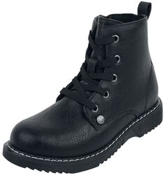 Schwarze Kinder Boots, Black Premium by EMP, Kinder Boots