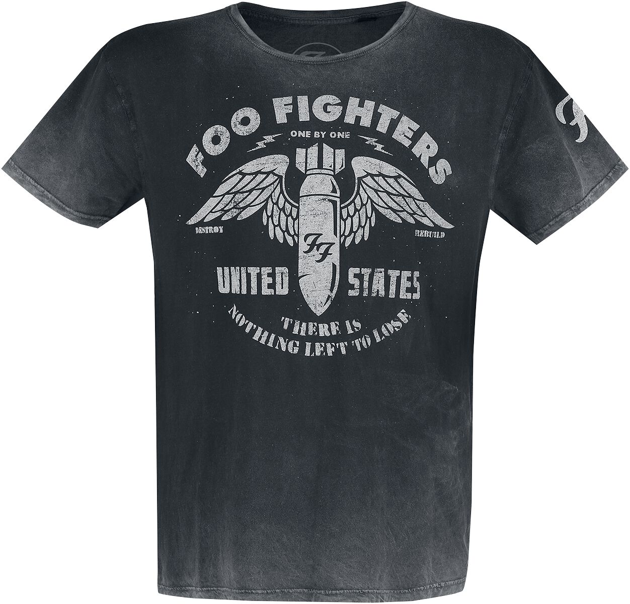 T-Shirt Manches courtes de Foo Fighters - Bomb Vintage - S à XXL - pour Homme - gris
