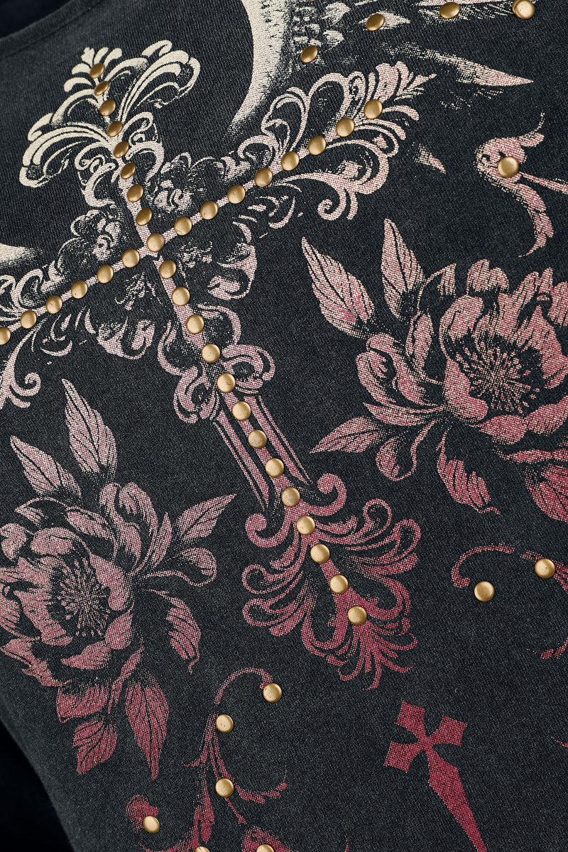 Thumbnail - Rock Rebel by EMP Skulls & Details Langarmshirt schwarz in L