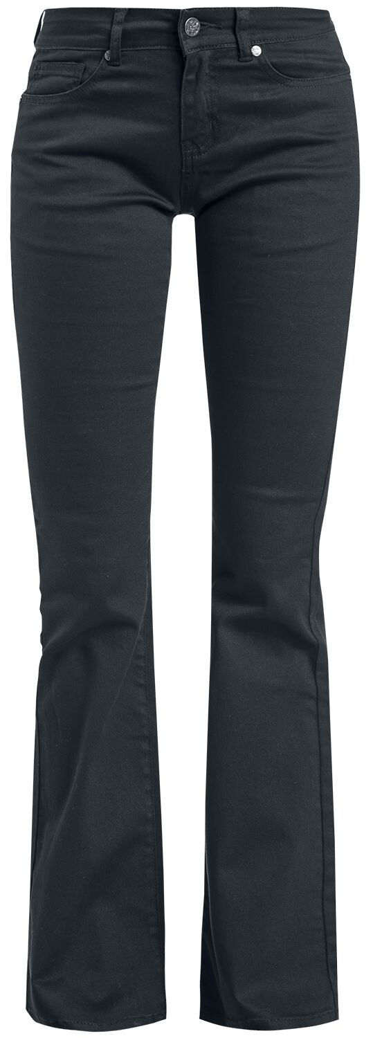 Black Premium by EMP Jeans - Grace - Schwarze Jeans mit Schlag - W26L32 bis W40L34 - für Damen - Größe W31L34 - schwarz