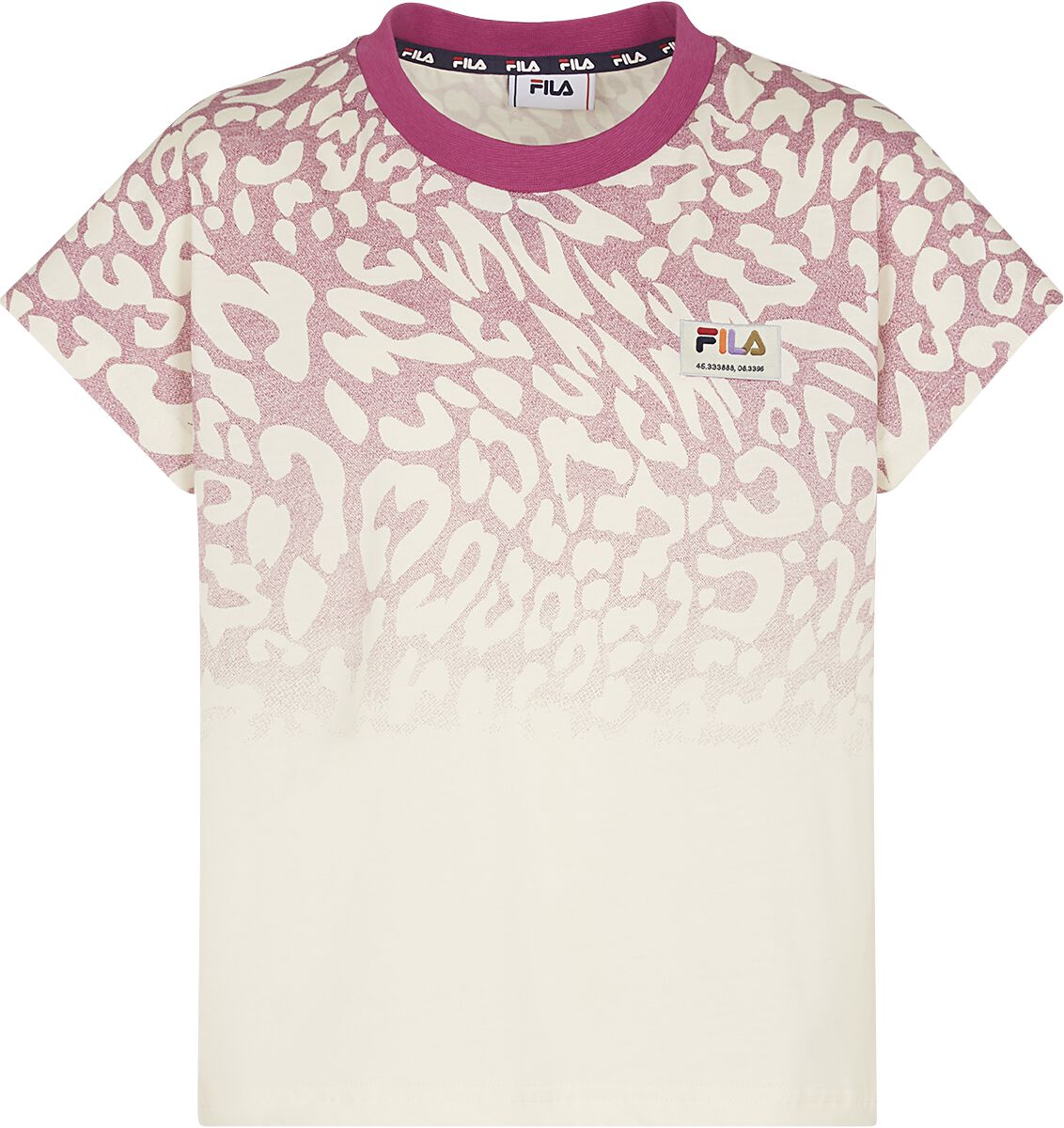 BEVERSTEDT TEE T-Shirt weiß/rosa von Fila