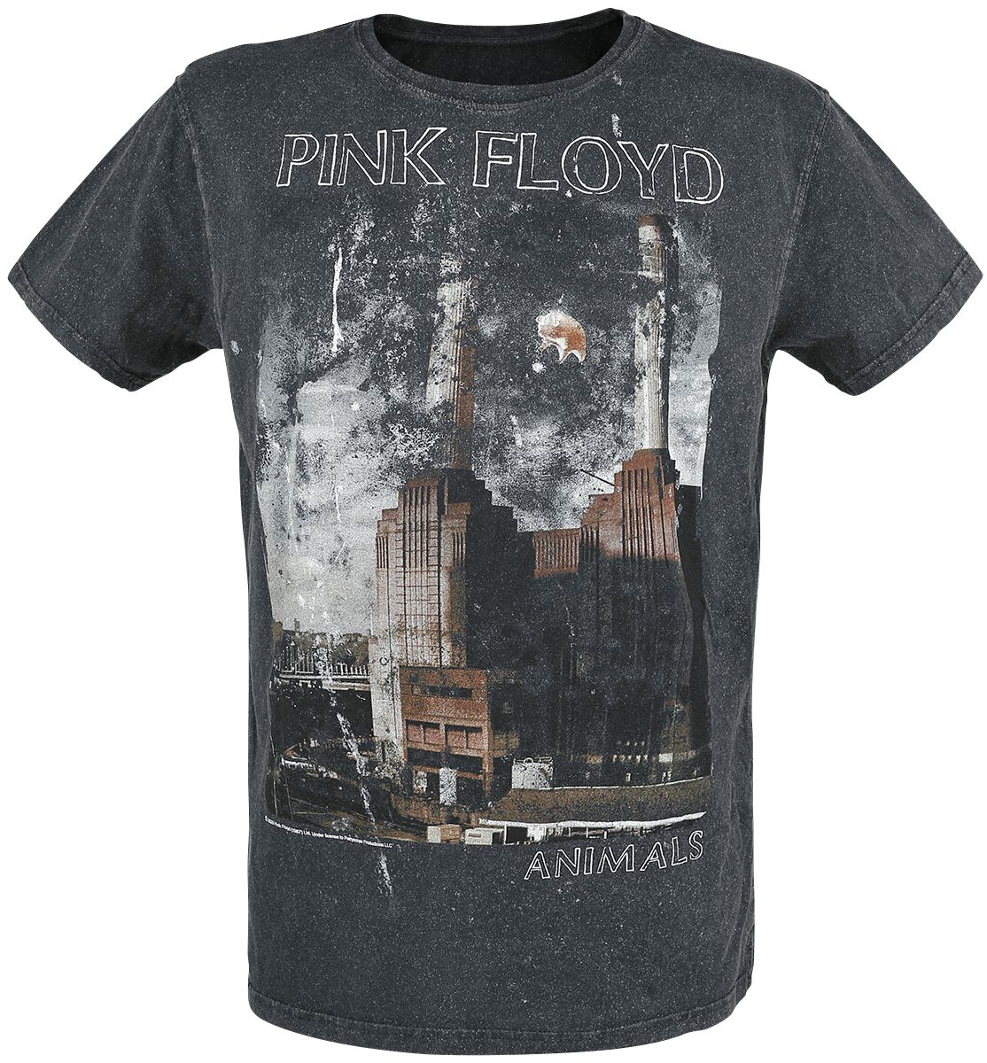 Animals T-Shirt charcoal von Pink Floyd XV6107
