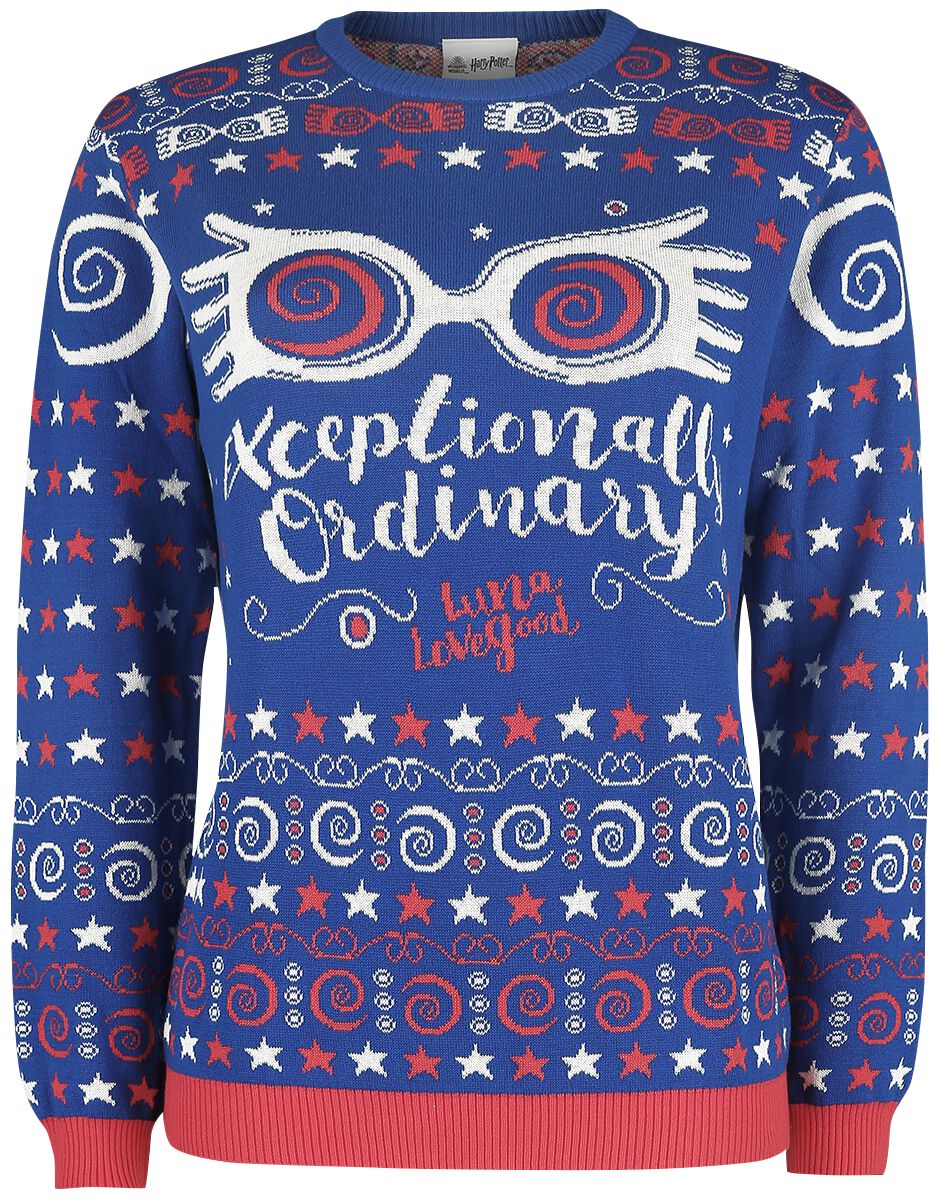 Harry Potter Exceptionally Ordinary Weihnachtspullover multicolor