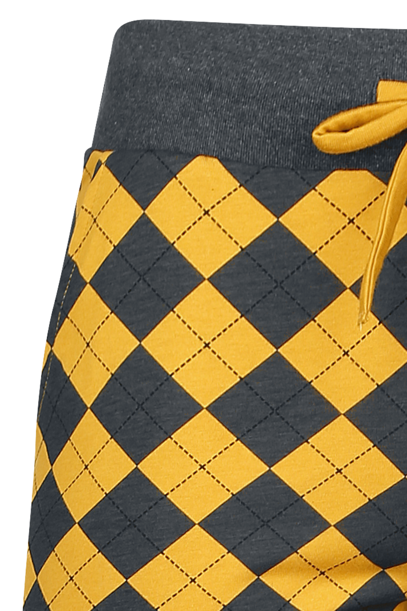 Harry Potter Hufflepuff Pyjama-Hose grau gelb