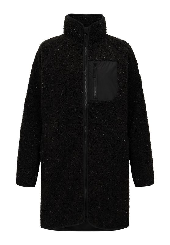 Derbe Hamburg Mantel - Kuschelby Long - XS bis XXL - für Damen - Größe XS - schwarz