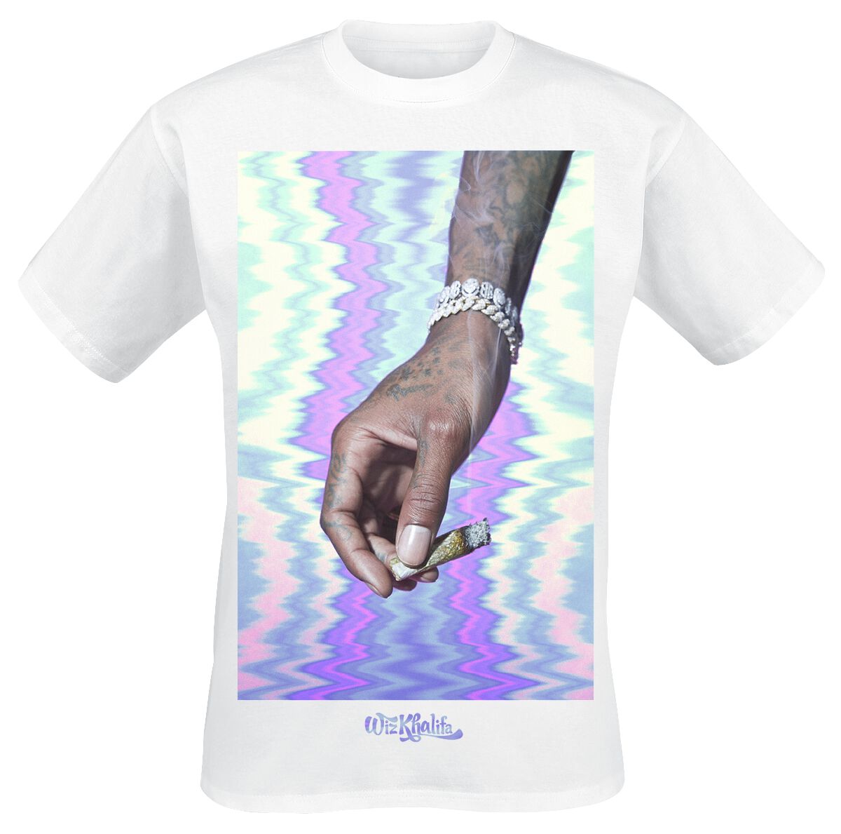 Image of Wiz Khalifa Fractal T-Shirt weiß
