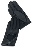 Handschuhe mit Herz-Cut-Out Black Premium, Black Premium by EMP, Fingerhandschuhe