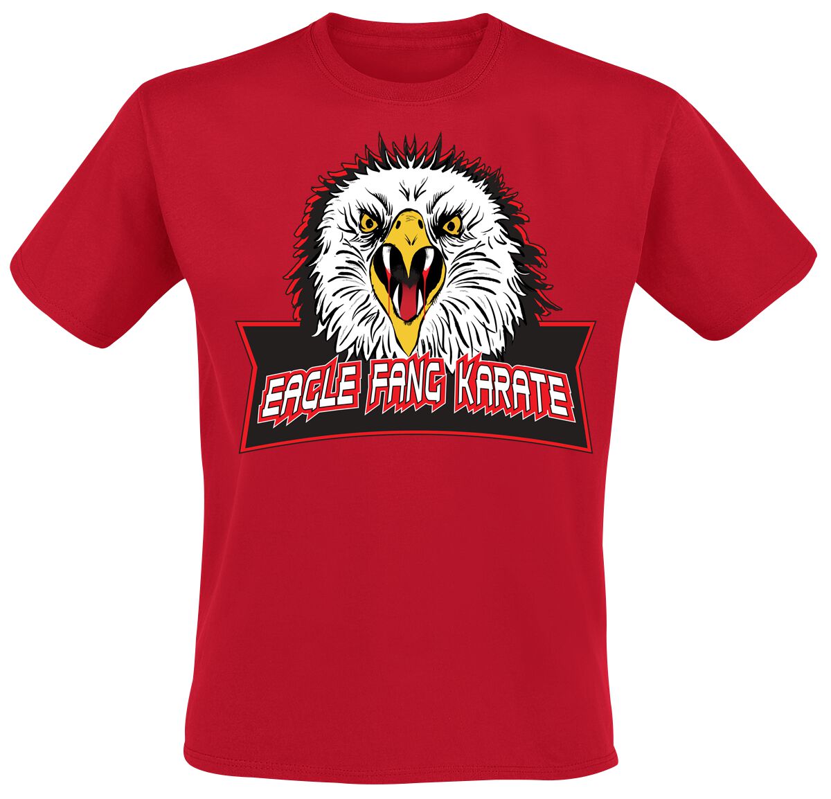 T-Shirt Manches courtes de Cobra Kai - Eagle Fang Karate - M à XXL - pour Homme - rouge
