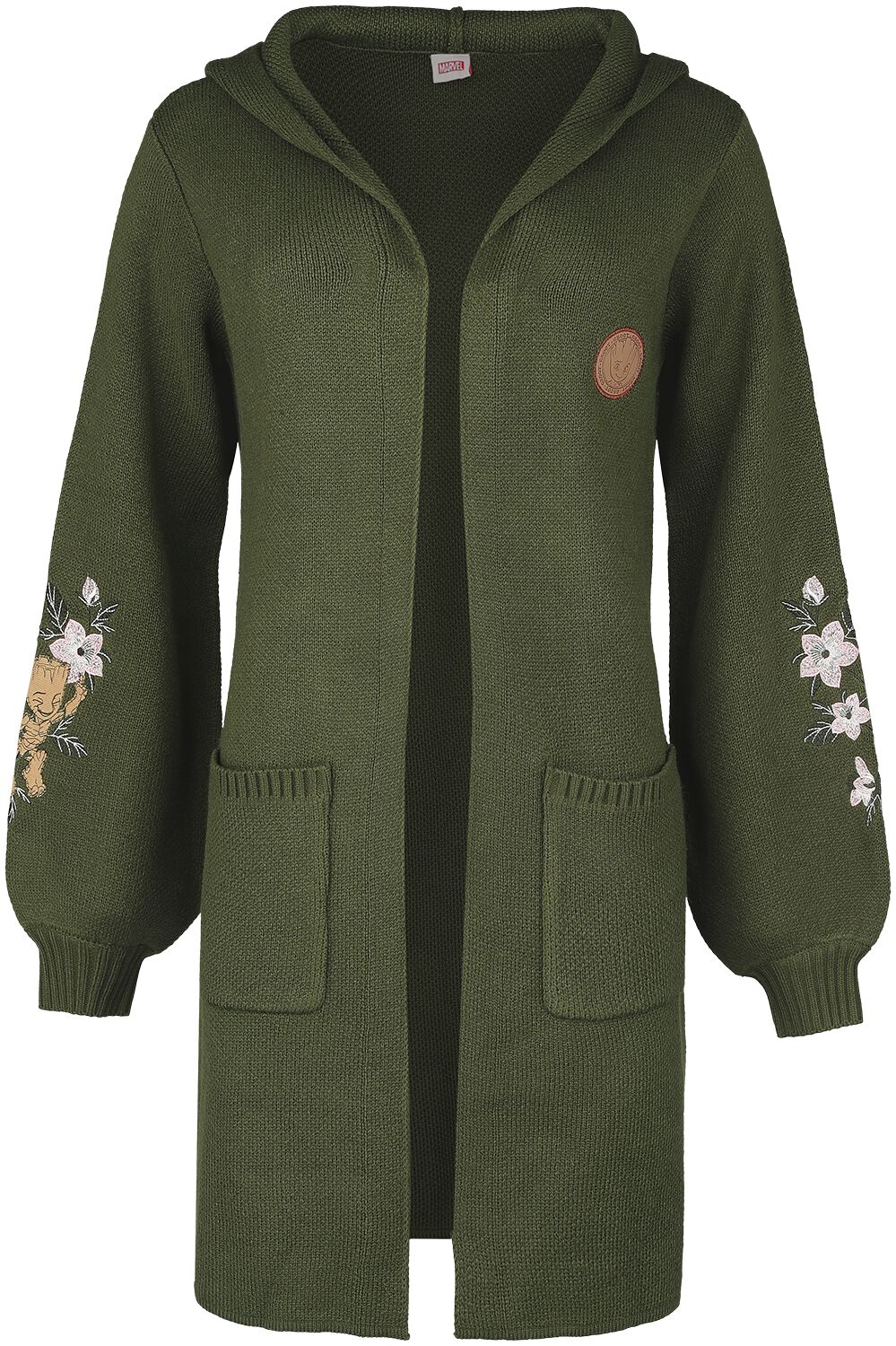 Guardians Of The Galaxy Floral Groot Cardigan dunkelgrün in S